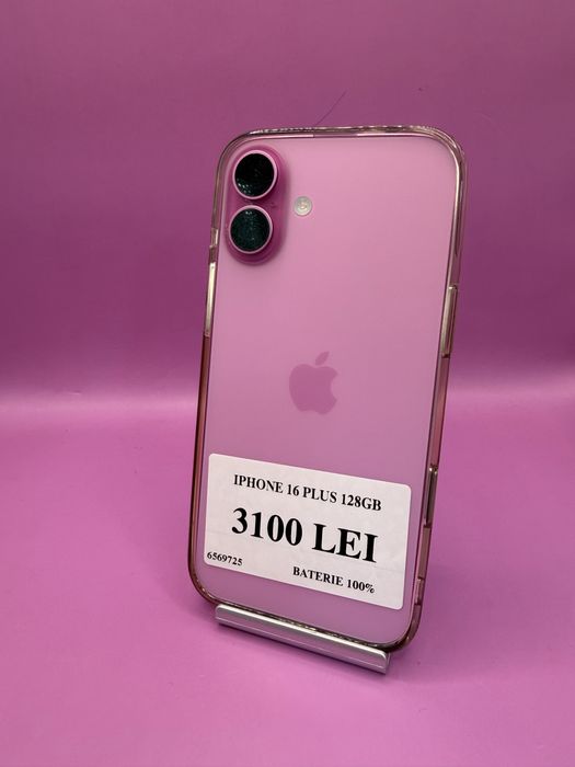Iphone 16 Plus 128gb baterie 100 • Matei Amanet Crangasi•65697