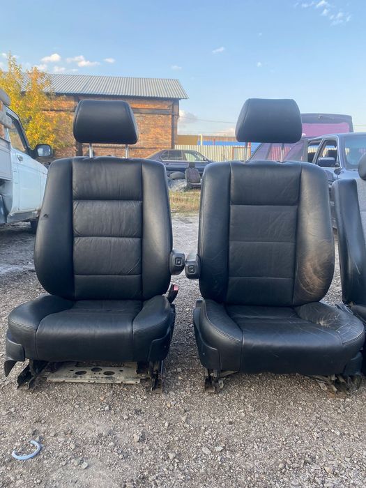 Сиденья Бмв е34 салон кожа велюр
