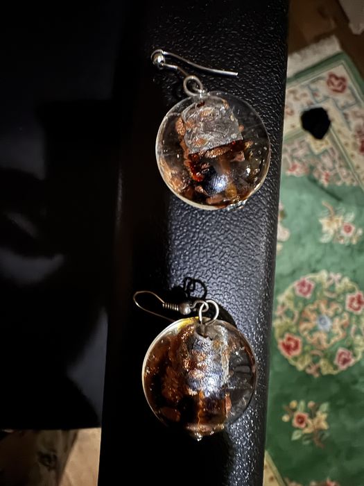 Серьги муранское стекло