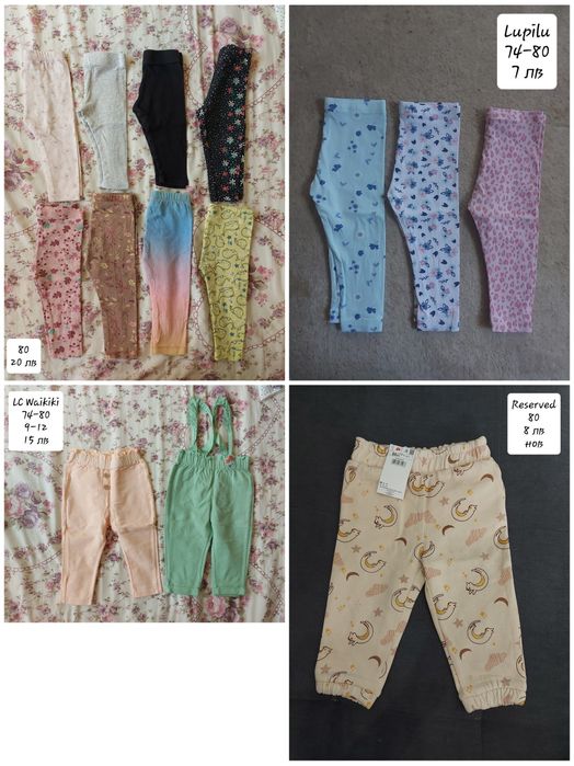 Дрехи за момиче размер 9-12м (74/80)