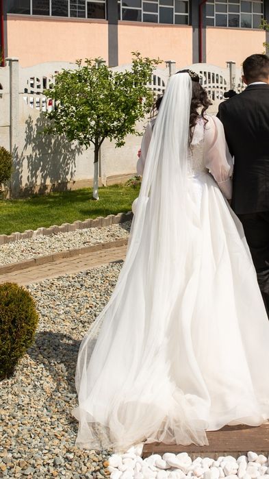 Rochie mireasa Ivory S M   ORGANZA