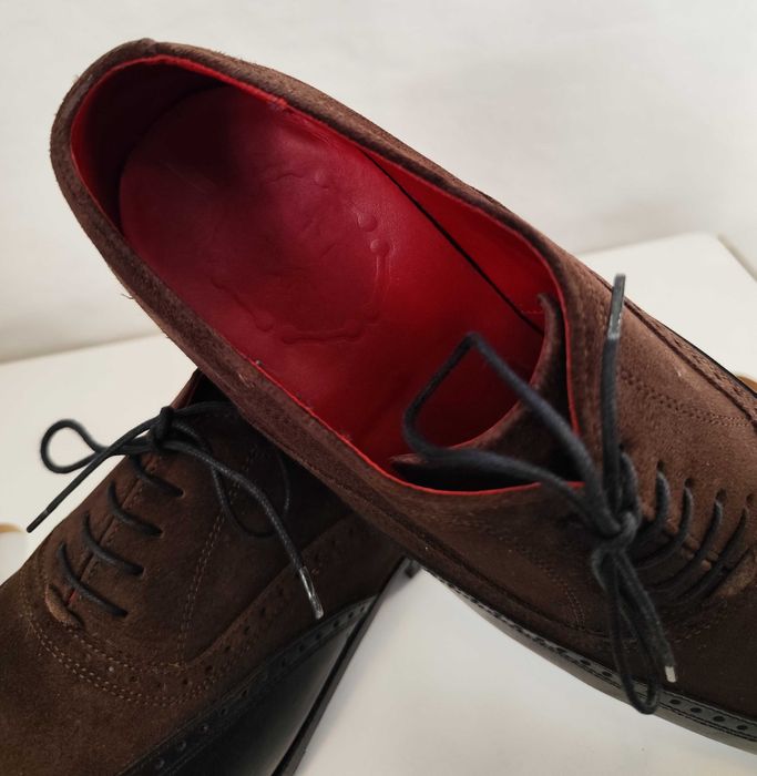 Pantofi de lux 41.5 42 lucrati manual Wellensteyn piele natural ed lim