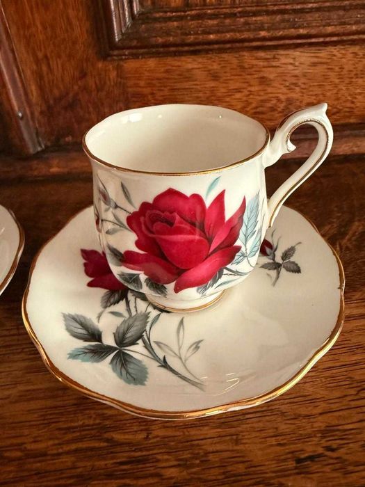 Чашка за кафе с подложна чинийка Royal Albert- Sweet Romance