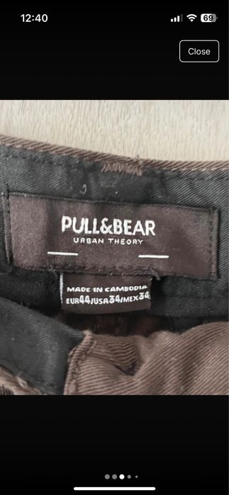 Pantaloni Pull&Bear, Croiala Lejera, Maro