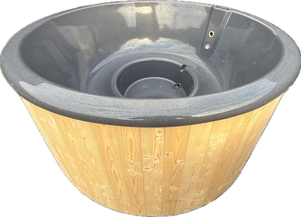 Ciubar Premium din Fibra de Sticla Gri Perlat cu Sclipici 4-6 Persoane