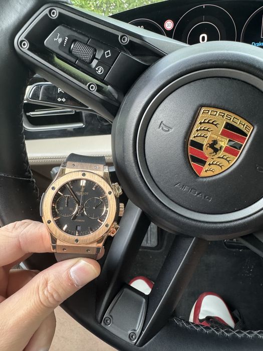 Оригинален часовник Hublot 45 mm Classic Fusion King Gold Chronograph
