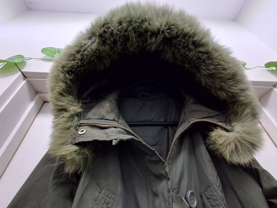 Парка с пух М размер