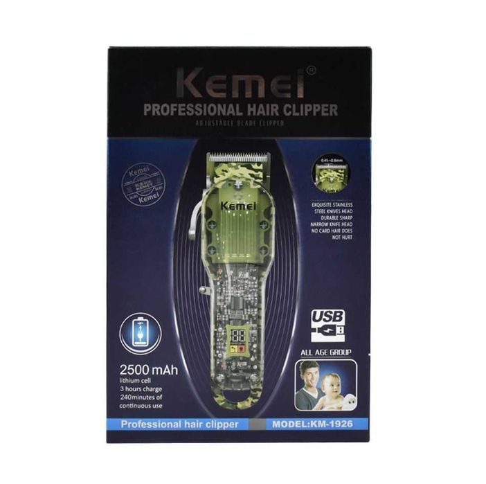 Професионална машинка за подстригване Kemei KM-1926