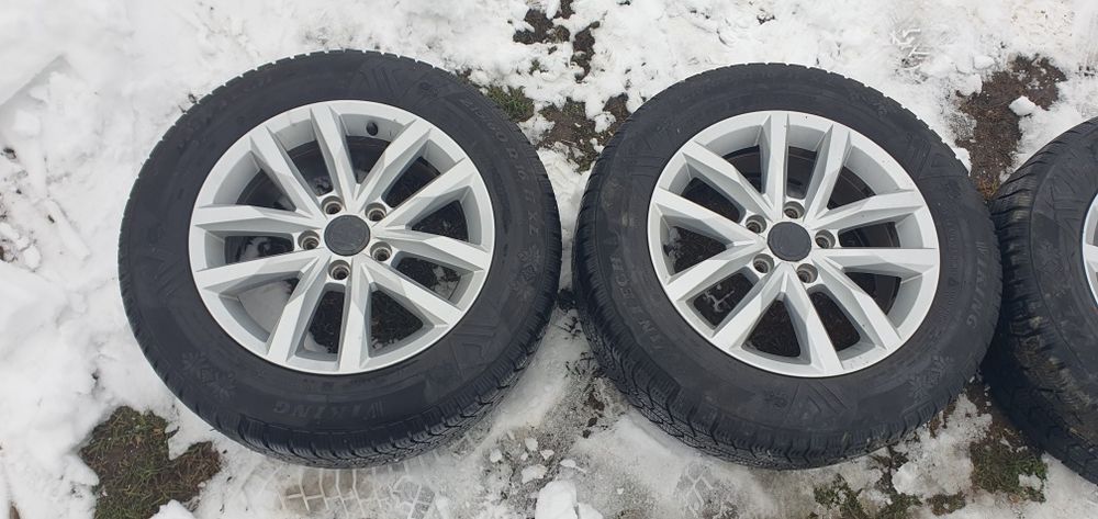 Jante cu anvlope iarna M+S 215 60 R16 passat b8 b7 b6 golf 7 6 5