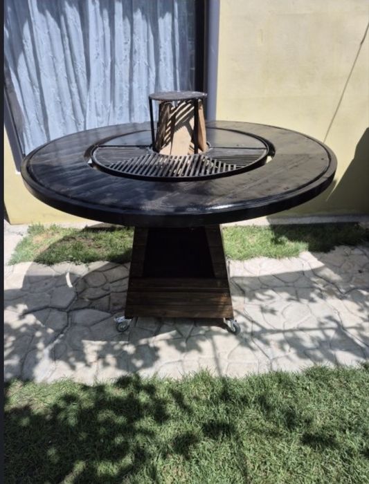 Masină de gătit cu plită si gratar/soba/friptura/pastrama