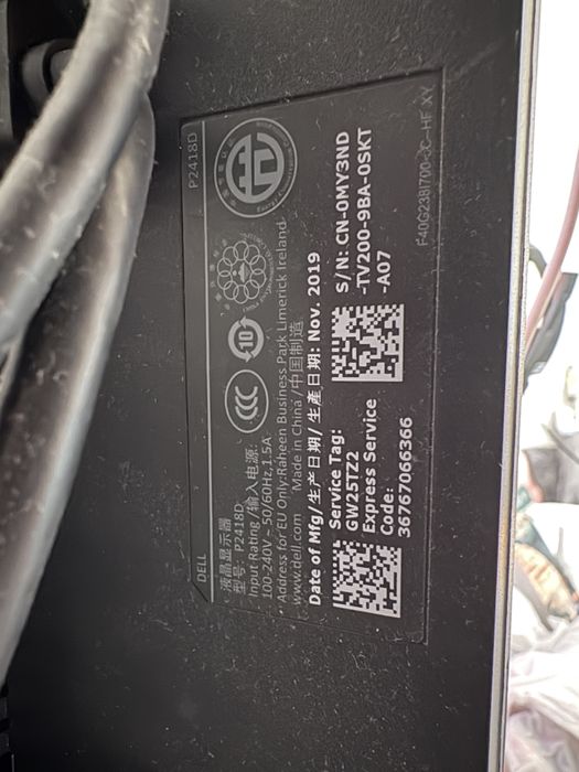 Монитор Dell P2418D 23.8” QHD IPS