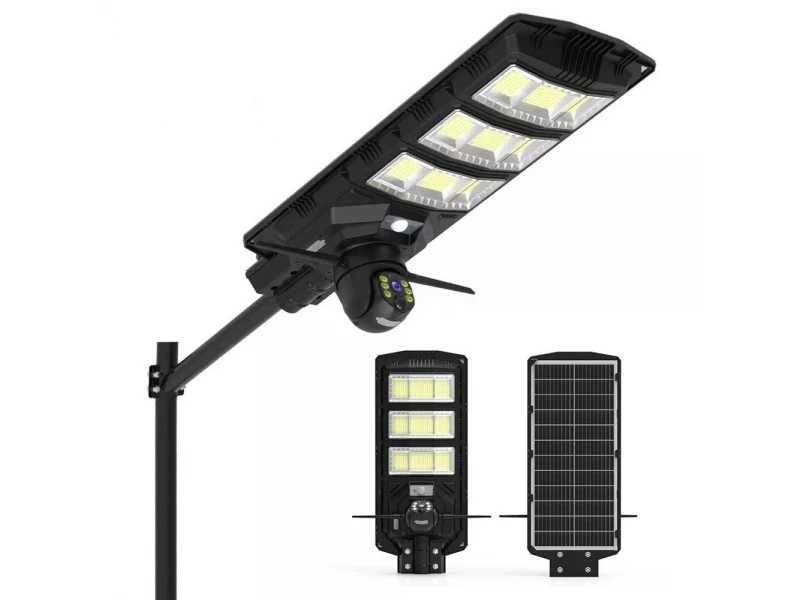 2в1 Улична соларна лампа 1800W с камера 5MP /Wi-Fi V380PRO