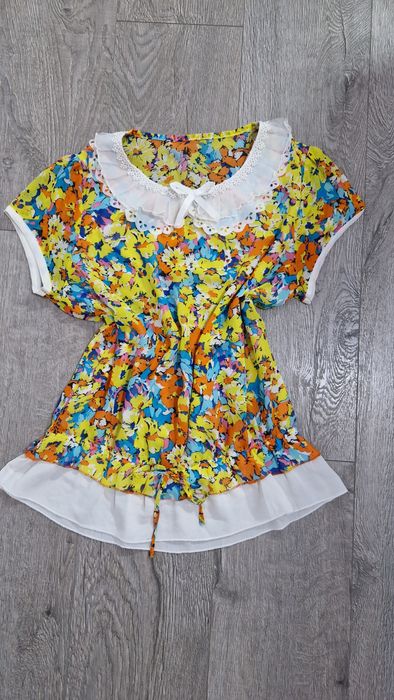 Camasa multicolora cu broderie