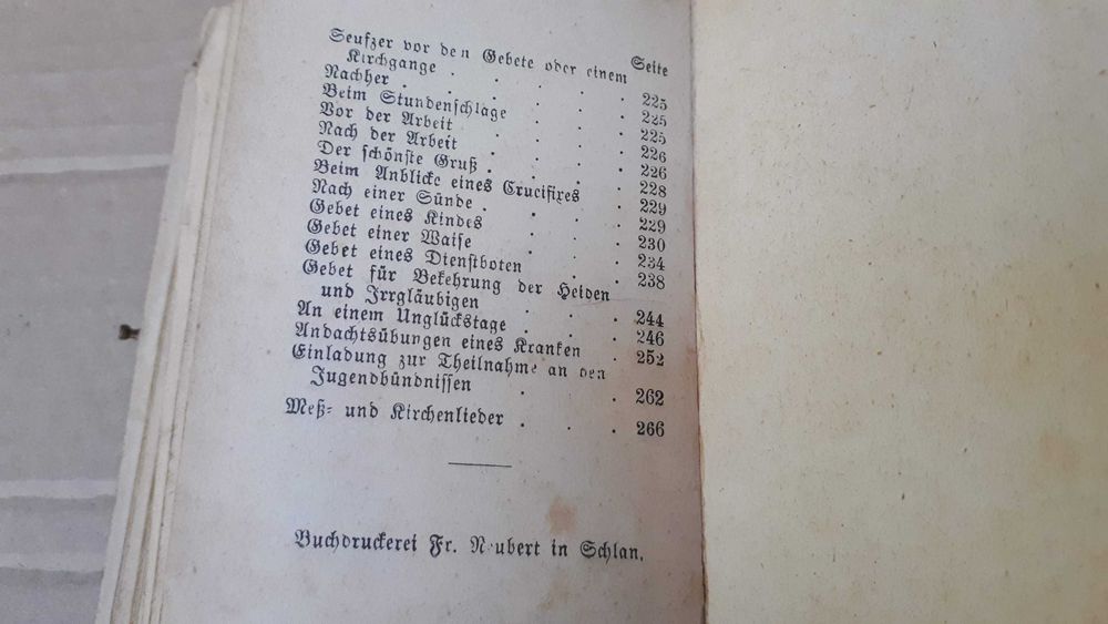 Carte de rugaciuni catolica, in limba germana, an 1884, de colectie