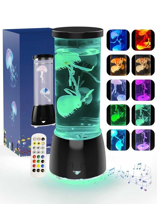 LED лампа с медуза 17 RGB цветна дистанционно управление