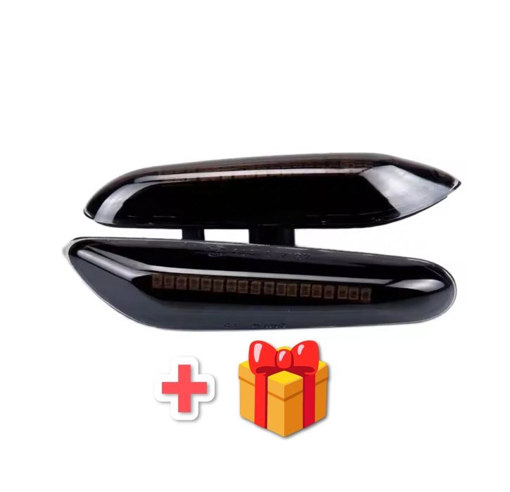 Черни Тунинг бягащи Динамични мигачи BMW E46 e60 e61 e81 e82 e83 e90