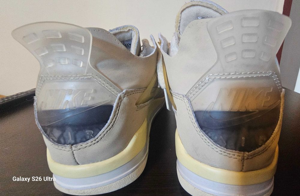 Маратонки Air Jordan 4 Off White SP sail Nike basketball NBA