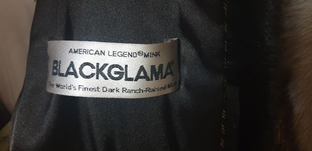 Продам норковую шубу blackglama поперечка с этикеткой
