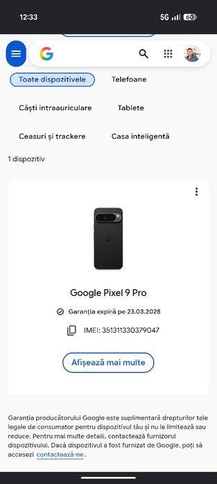 Google Pixel 9 Pro 16GB RAM/128 GB