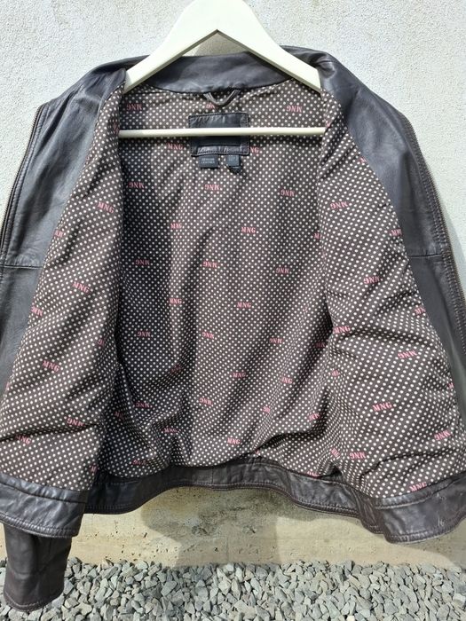 Geaca de piele Mango femei marimea M/L