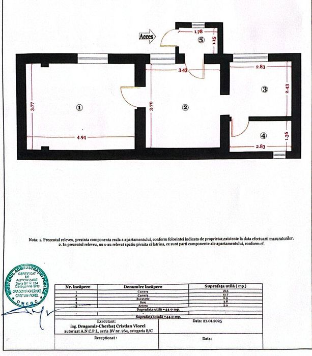 Apartament la curte Predeal