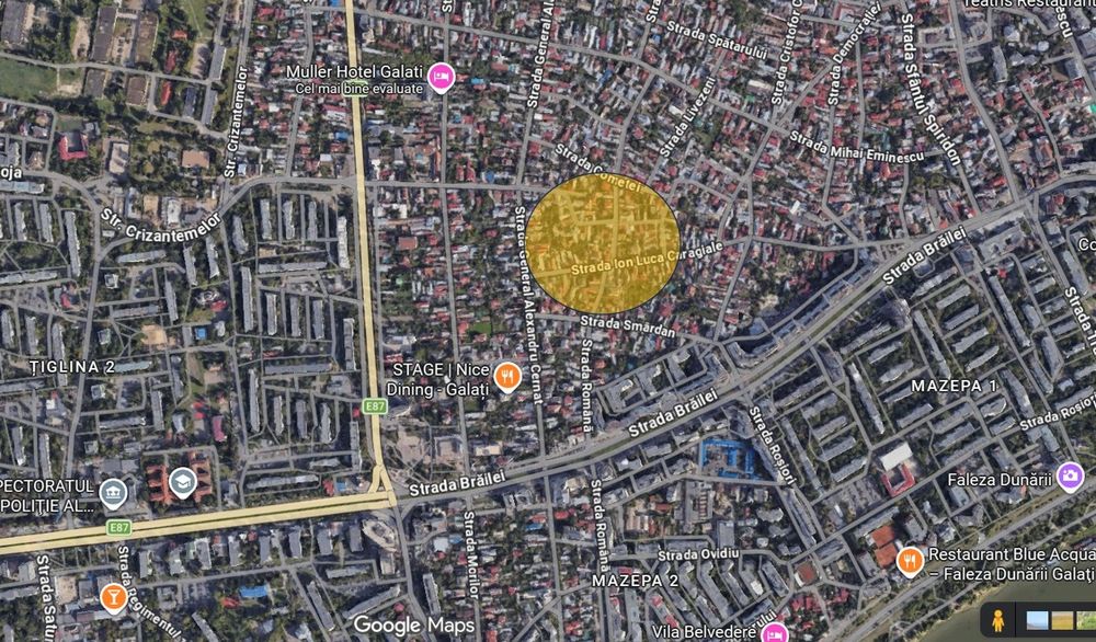 Casă + Teren 255 mp, Galați Central (Zona Română – A.I. Cernat) | Ideal Construcție / Investiție