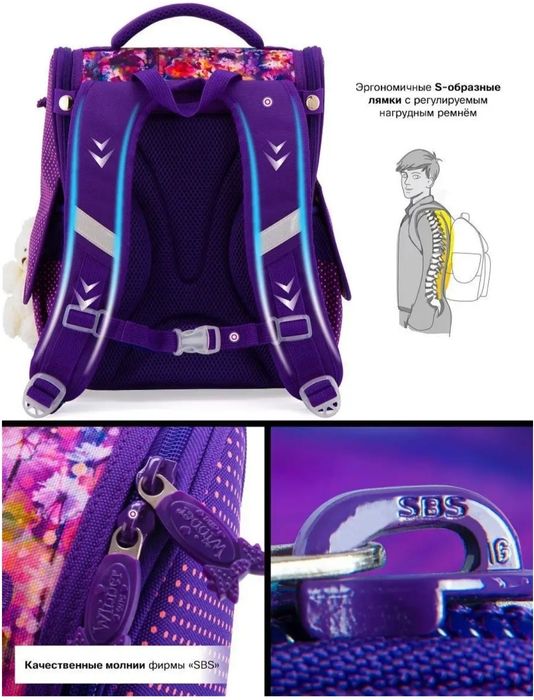 Рюкзак школьный анатомический новый