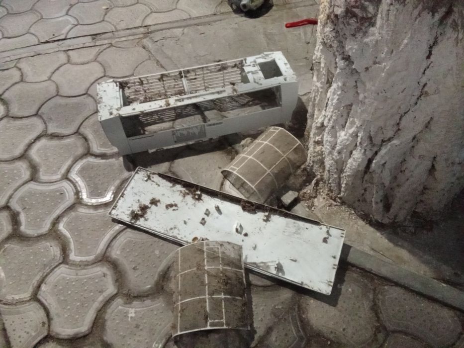 Установка кондиционера, мойка
