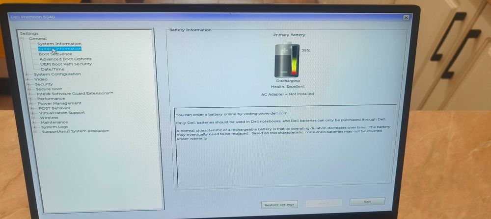 Dell Precision 5540 - 32GB RAM - 1TB SSD - I7 9850H