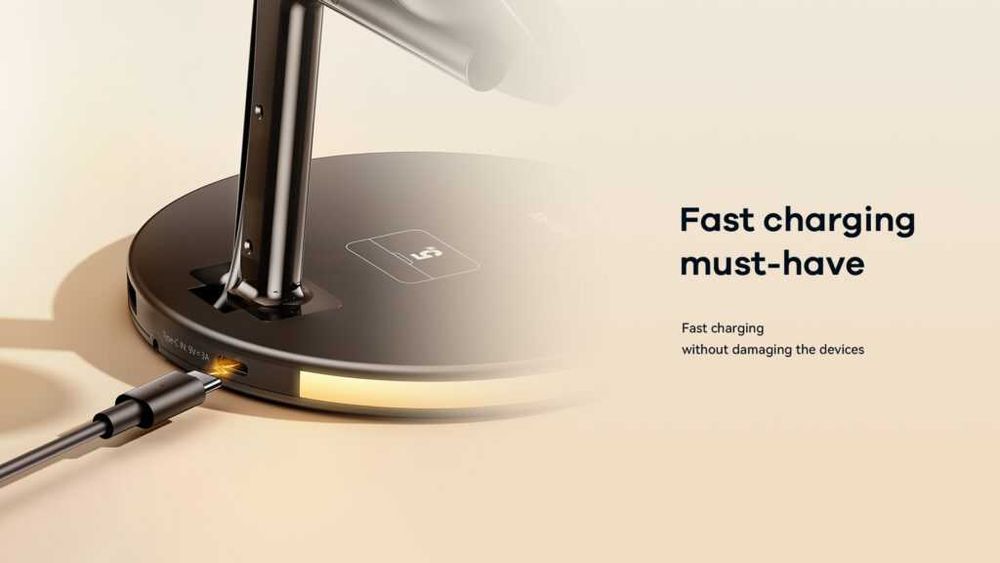 Remax RP-W86 4в1 Док-станция MagSafe 22W для iPhone 16 iWatch AirPods