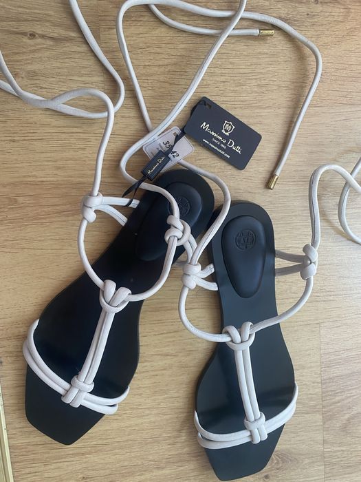 Sandale Massimo Dutti noi din piele
