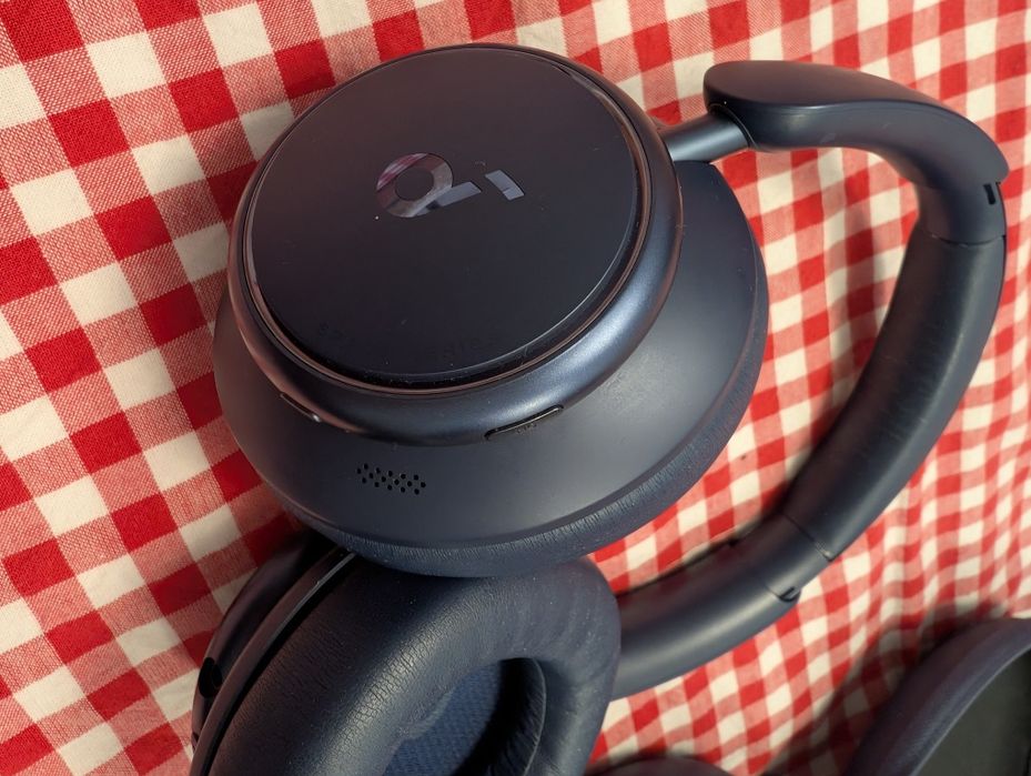 Căști Wireless Anker Soundcore Space Q45, ANC (Albastru) + BONUS Bureți NOI
