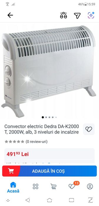 Radiator/ convector electric 2000 ,nou