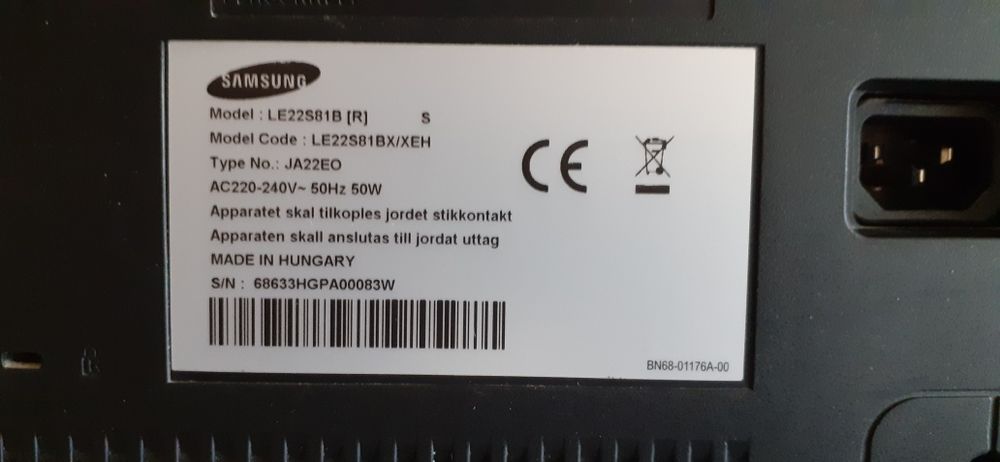 Телевизор SAMSUNG LE22S81B