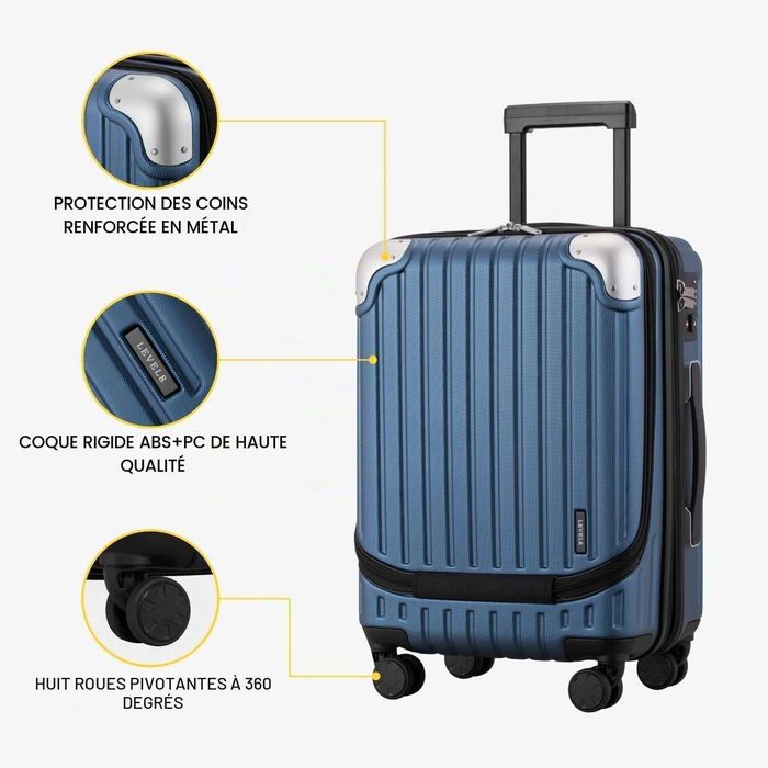 Valiză de cabină LEVEL8 din ABS+PC