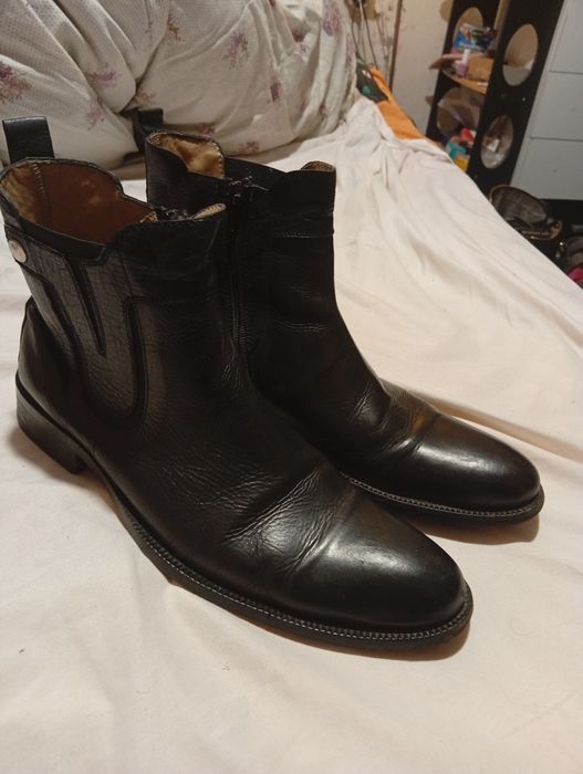 Черни боти №43 естествена кожа