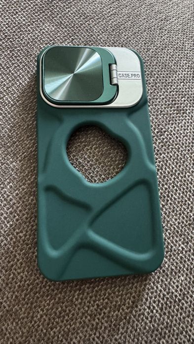 Модерен магнитен калъф с отвор за лого за iPhone 13 Pro