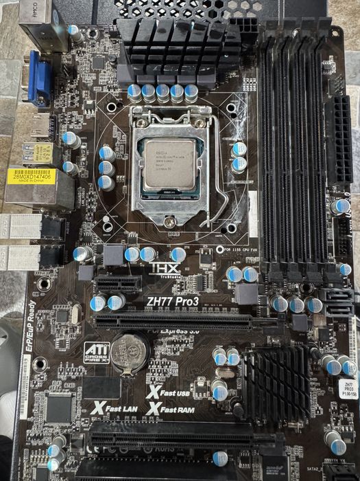 Kit PC Intel i5-3470 + ASRock ZH77 Pro3 + 4GB RAM Kingston HyperX