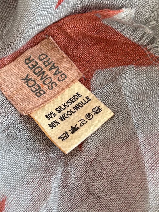 Becksondergaard разкошен шал комбинация от коприна и вълна