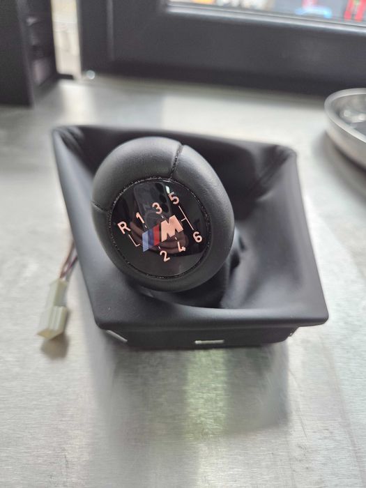 Schimbator original iluminat BMW M sport piele cu LED seria 5 F10 F11