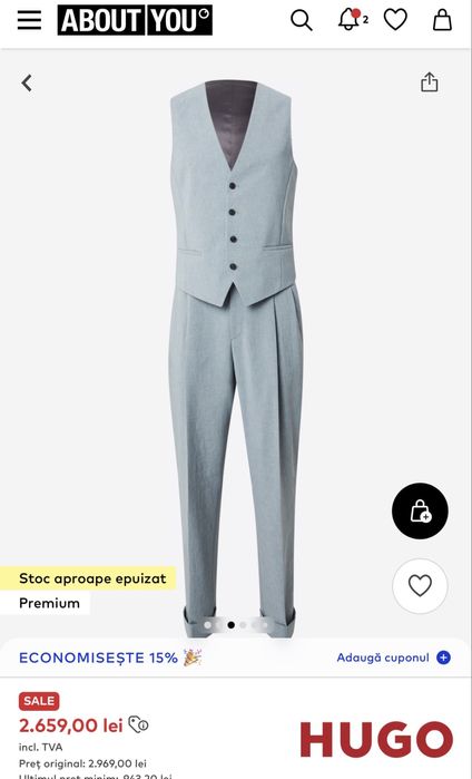 Costum Hugo Boss Nou