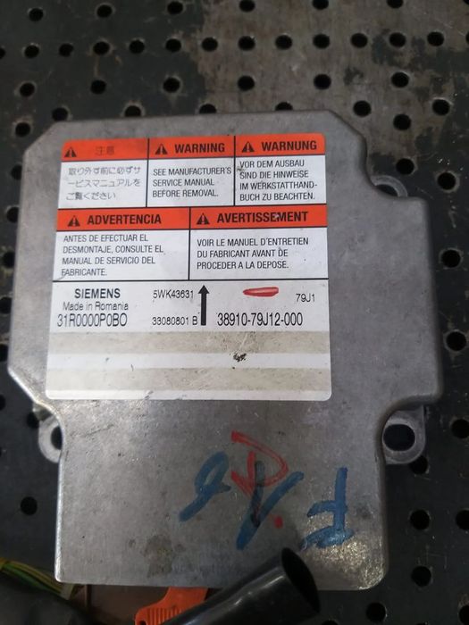 Modul calculator airbag fiat sedici 189 33080801b 3891079j12000