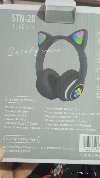 Наушники Cat ,без проводные