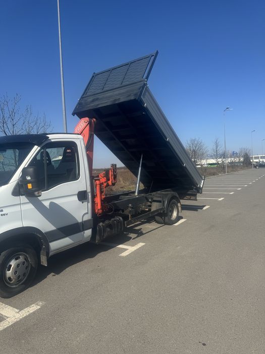 Iveco  35c15cu macara si basculare