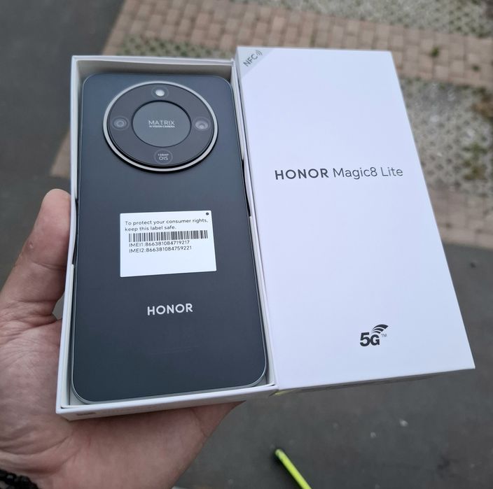 Honor Magic 8 lite 256GB/8GB  Black, Neverlock , Full box