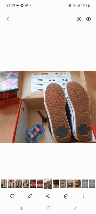 Продам кроссовки ролики HEELYS