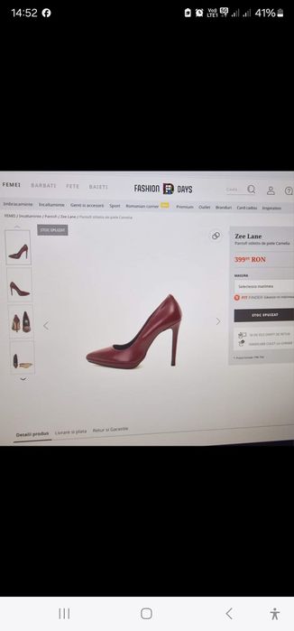 Pantofi din piele, 38