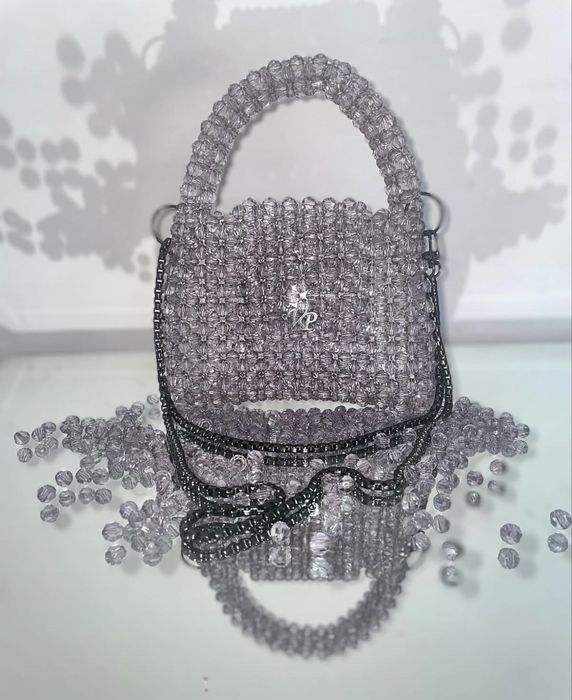 Ръчно изработена бутикова чанта от маниста