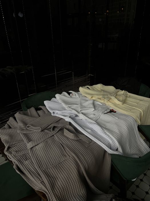 Вафельный халат для спа бани отелей оптом б