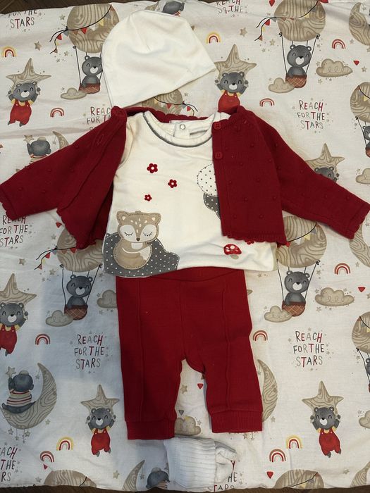 Комплект за новородено майорал с одеало за повиване+подарък порт бебе